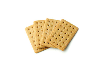 Coffee Biscuits on white background. Delicious Coffee Biscuits.       