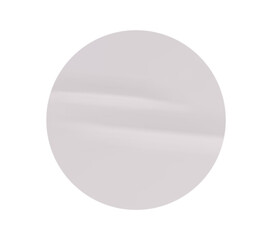 Blank Glued Paper Round Sticker for Mockup