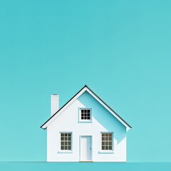 Modern Minimalist Blue House Concept