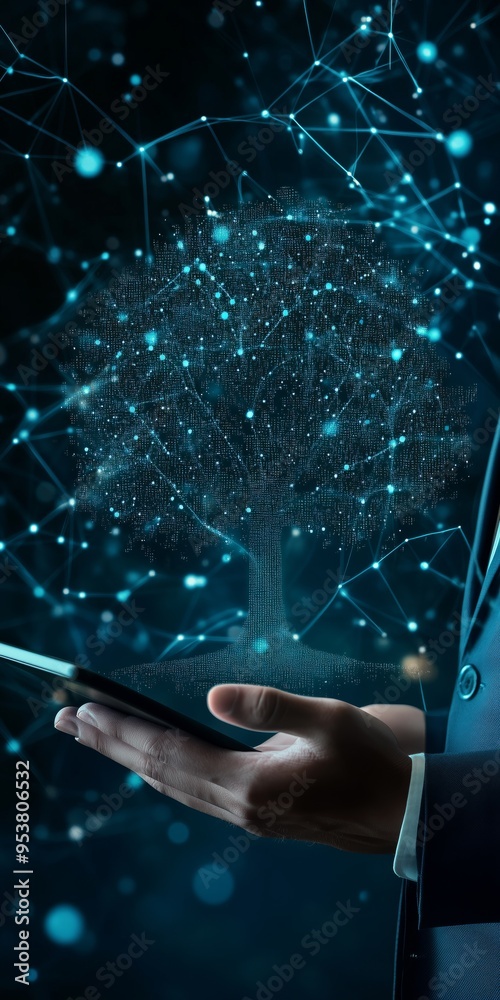 Poster digital transformation is the ongoing integration of advanced technology with nature, essential for 