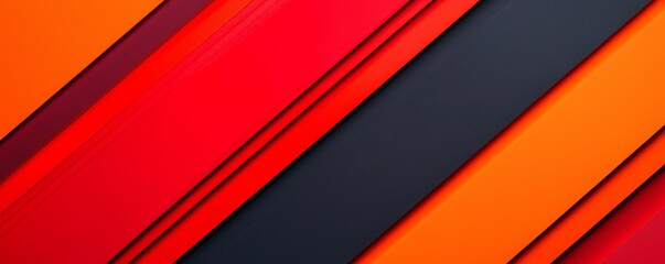 Obraz premium Dynamic Geometric Abstraction with Vibrant Colors and Copy Space for Text