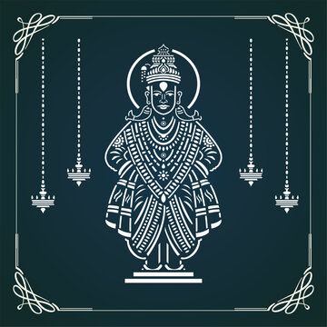 Pandurang name of Lord Vitthal from Pandharpur Maharashtra India.