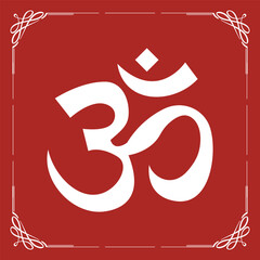 Om symbol of hindu religion