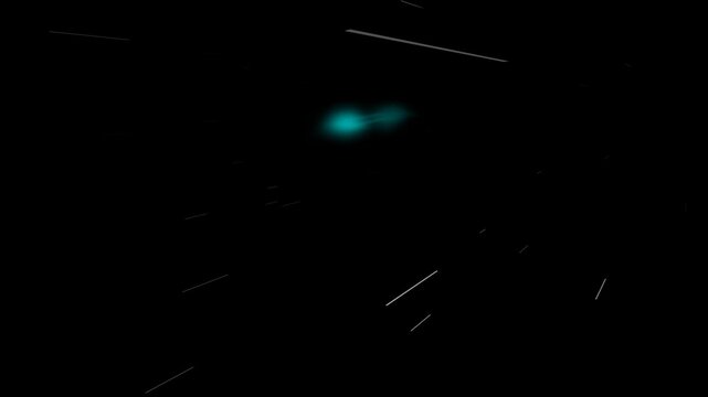 4k Fast Laser Lights Hyperspace Motion on Black Scree Background