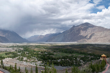 Beautiful landscape view of Nubea Valley leh Ladakh India