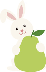 Mid autumn festival rabbit isolated
Cute Mid-Autumn Festival bunny holding pomelo svg.