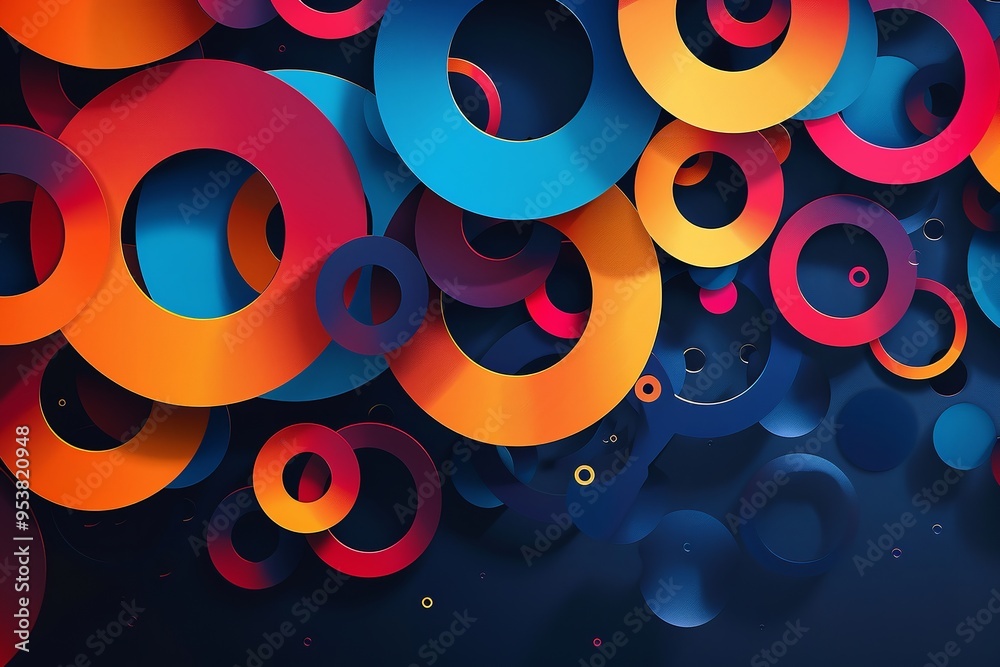 Poster create an aesthetically arresting abstract background feature. generative ai