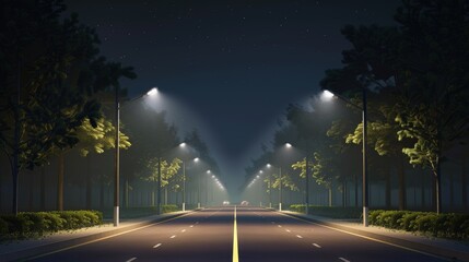 road light with a sleek, contemporary design and an adjustable light beam