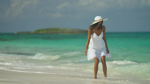 Beautiful Girl Loving Island beach travel Lifestyle