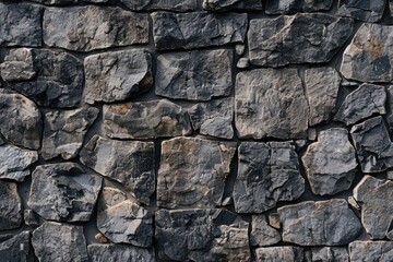Fototapeta premium Stone wall texture background in old castle.