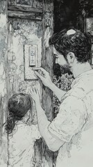 Mezuzah Home Entrance Judaism Religion Spiritual Symbol