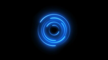 Technology Scanning Military Target Radar Screen Illustration Background.