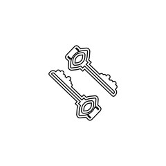 Obraz premium icon, symbol, sign, illustration, key, web, logo, isolated, black