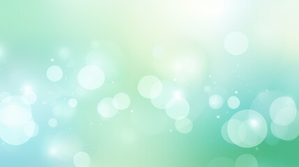 A soft, blurred background featuring light circles and a gradient of green and blue hues, ideal for a calming design.