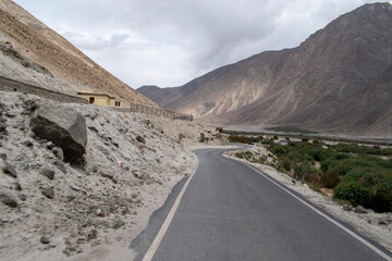 Beautiful landscape view of Nubea Valley leh Ladakh India