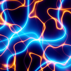 Bright glowing multidimensional plasma force field. Abstract glowing background