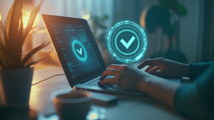 Quality control management and validation process. Quality Assurance, certification concept. Compliance to law regulations and standards, Ai