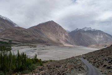 Beautiful landscape view of Nubra Valley leh Ladakh India
