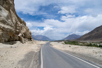Beautiful landscape view of Nubra Valley leh Ladakh India