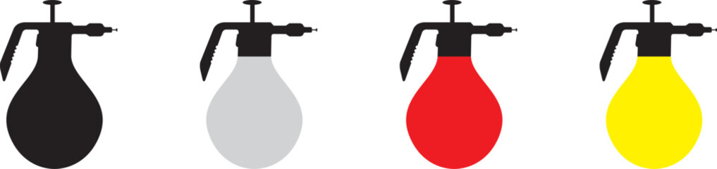 pressure spray bottle vector .