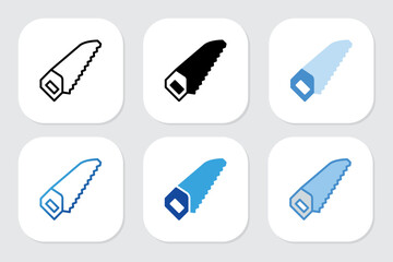saw icons with various design styles	