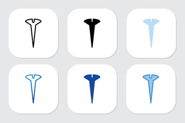 bolt icons with various design styles	