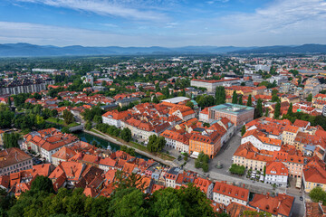 Obraz premium Ljubljana Cityscape In Slovenia