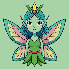 Fototapeta premium fairy with a flower