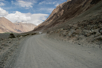 Nubra Vally in Ladakh, India the scenic view of leh ladakh with free space