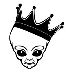 Alien Wearing A Crown