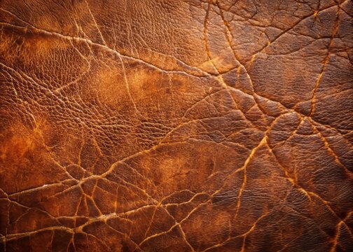 Aged, worn, and distressed leather textures with subtle cracks, creases, and natural grain patterns, evoking a vintage,