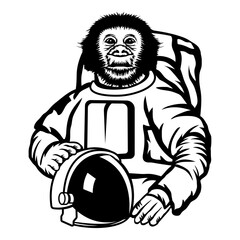 Astronaut Chimp Monkey Champanzee