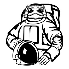 Astronaut Komodo Dragon