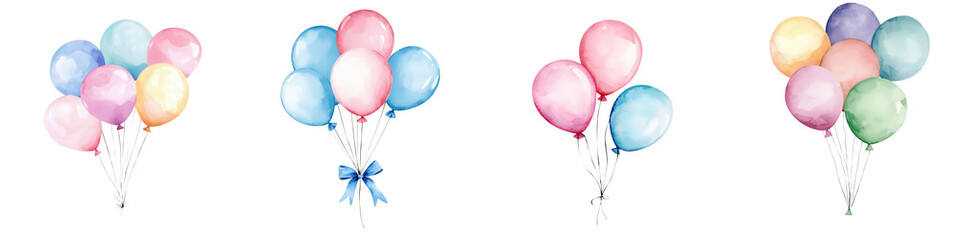 Colorful balloons tied together, perfect for celebrations or events. Brighten any occasion with these festive accessories.