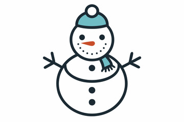 snowman with hat
