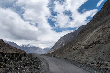 Nubra Vally in Ladakh, India the scenic view of leh ladakh with free space