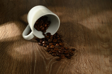 A beans coffee vintage tone for background