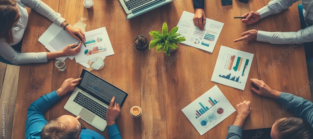 Poster join our collaborative business meeting on data analysis to discuss the agenda, share analytics insi