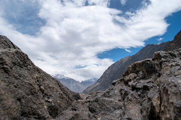 Nubra Vally in Ladakh, India the scenic view of leh ladakh with free space