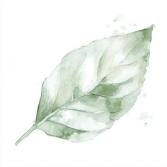 Whimsical Mint Leaf Illustration for Children's Storybook Generative AI