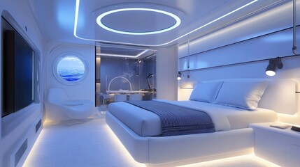 Modern Futuristic Bedroom Interior Design
