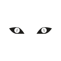 Black and white eye icon representing sight