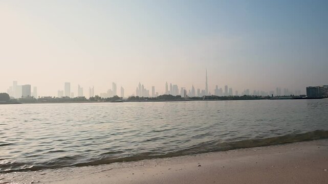 Winter Morning View of Dubai City