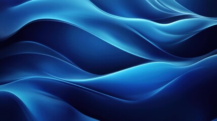 Obraz premium Abstract Blue Wave Design