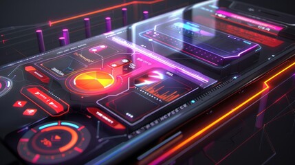 Futuristic Smartphone Interface