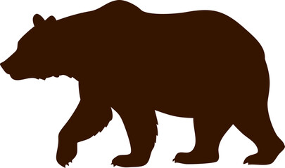 brown bear silhouette