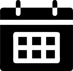 calendar icon silhouette