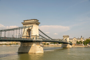 Fototapeta premium Daylight Chain Bridge, Budapest at Hungary
