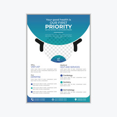 Modern and effective medical flyer design template