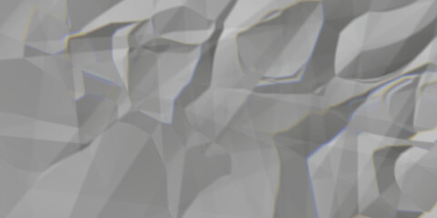 Obraz premium Gray crumpled paper texture background. white fabric crushed textured crumpled. white wrinkly backdrop paper background. gray paper texture material.panorama grunge wrinkly paper texture.paper texture